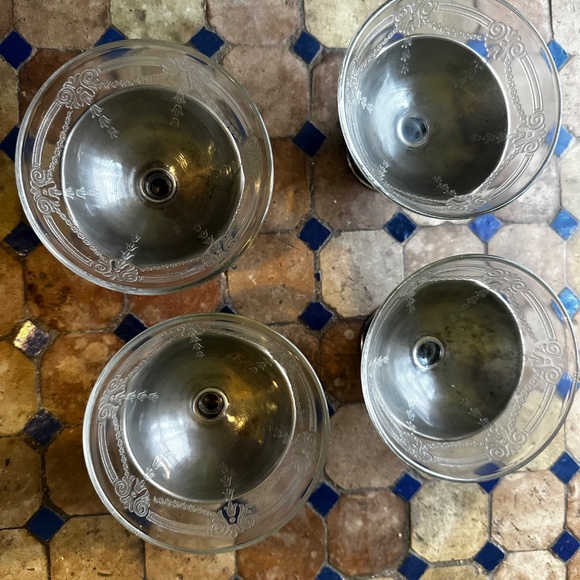 Vintage set of 4 dessert cups - Picture 3 of 6